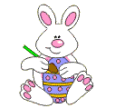 Gif animé Pâques lapin oeuf